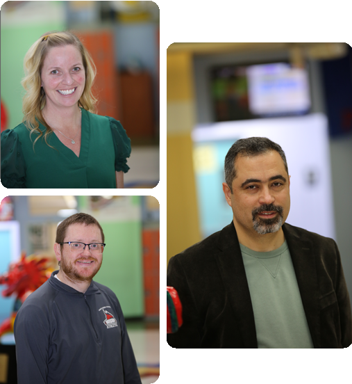 A collage of three HSA Teachers.